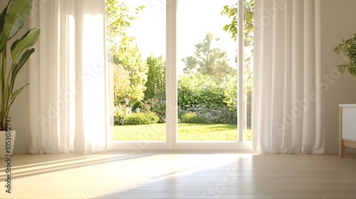 Bright and Cozy Living Room with Large Windows