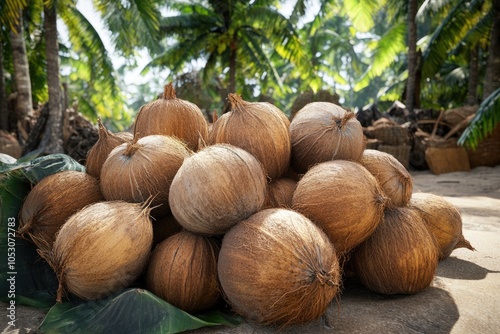 King coconut sale in Sri Lanka photo