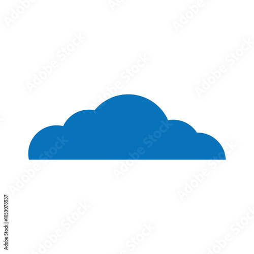 Cloud icon logo design template isolated illustration