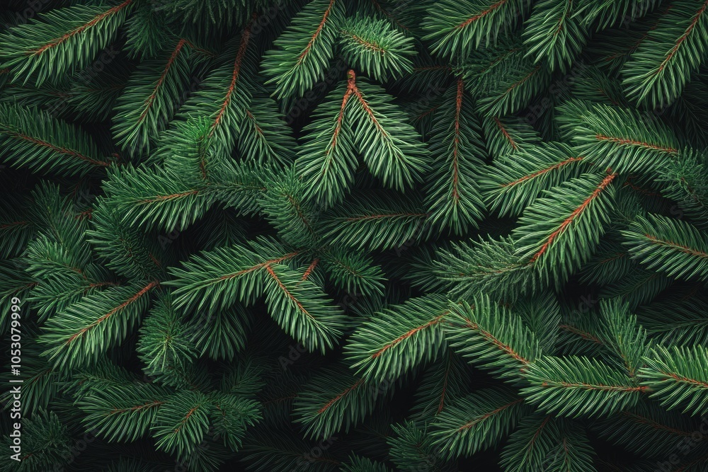 Obraz premium Christmas tree Background of Christmas tree branches. Christmas tree