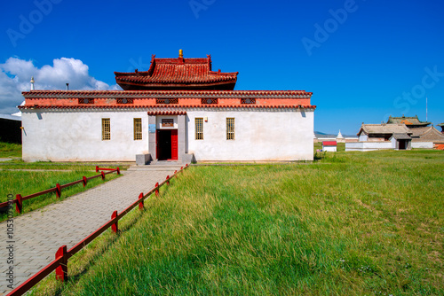 Obraz na plátně Erdene Zuu Monastery, earliest surviving Buddhist monastery in Mongolia, affilia