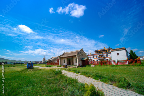 Erdene Zuu Monastery, earliest surviving Buddhist monastery in Mongolia, affiliated with Gelug sect of Tibetan Buddhism, part of Orkhon Valley Cultural Landscape, UNESCO, Ovorkhangai, Karakorum