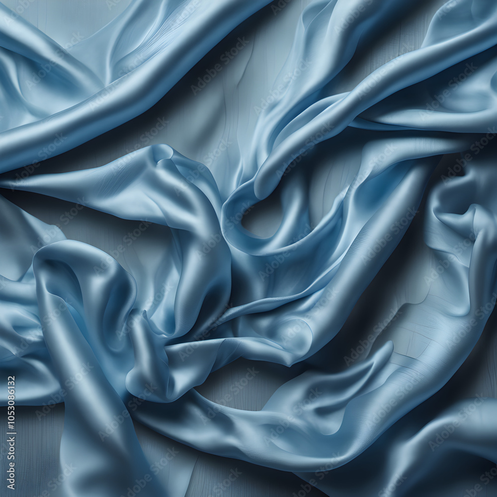 Obraz premium Blue silk