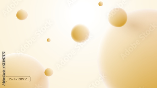 Morphing colorful blobs. Vector 3d illustration. Abstract 3d background. Gradient background with turquoise metaball shapes.Liquid colors. Banner or sign design