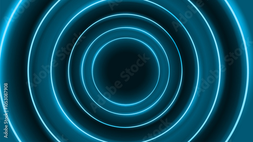 Circle light trail effect background. light trail futuristic background. futuristic background with circle neon light effect.