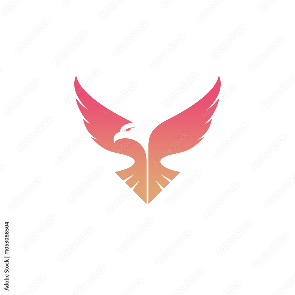 Obraz premium abstract eagle logo design