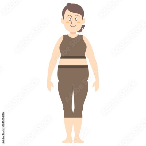 ふくよかな女性