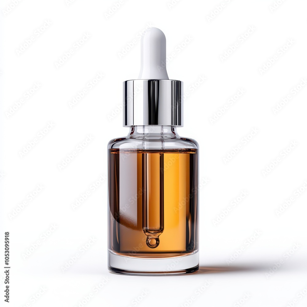 Naklejka premium Glass Dropper Bottle with Serum
