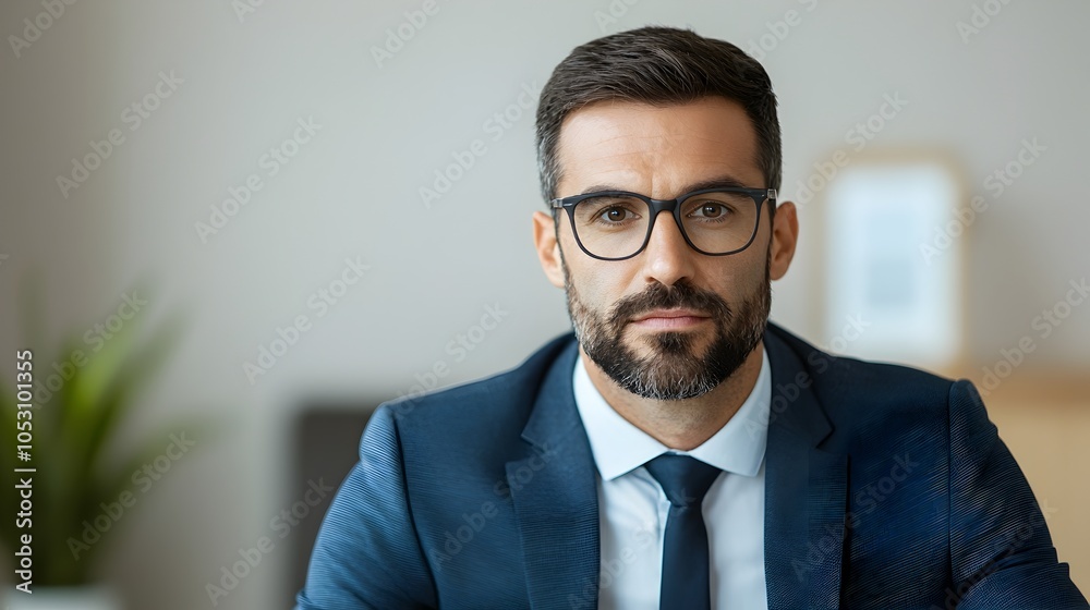 Insurance Agent Consulting Client About Policy Options in Modern Office Insurance Agent Consulting Client About Policy Options in Modern Office