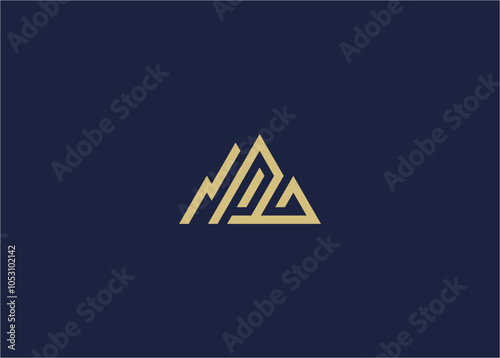 letter pl with mountain logo icon design vector design template inspiration