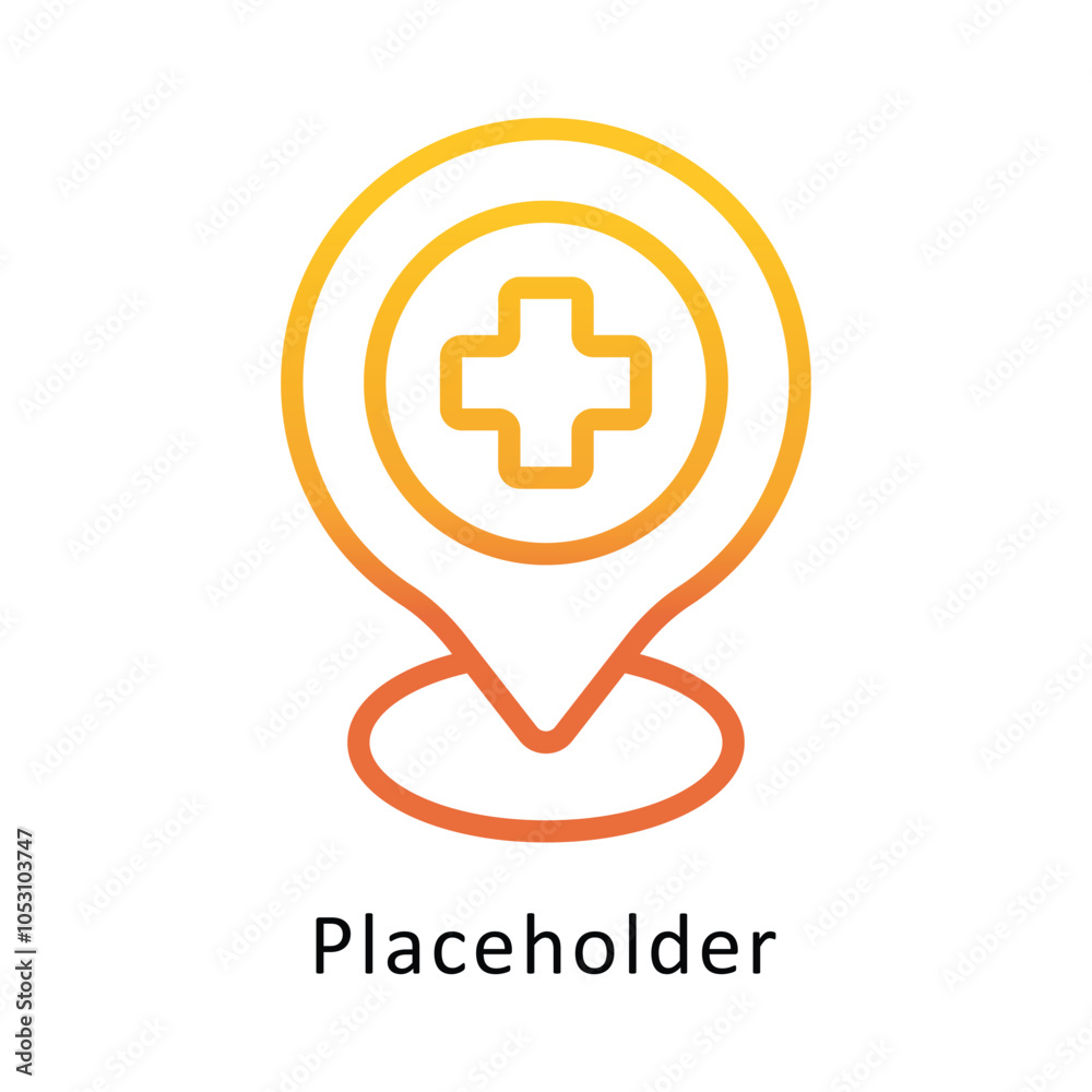 Placeholder vector Gradient Cricle Design icon. Volunteering Symbol on White background EPS 10 File Placeholder vector Gradient Cricle Design icon. Volunteering Symbol on White background EPS 10 File