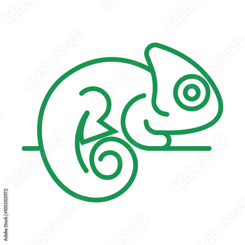 Chameleon logo icon design