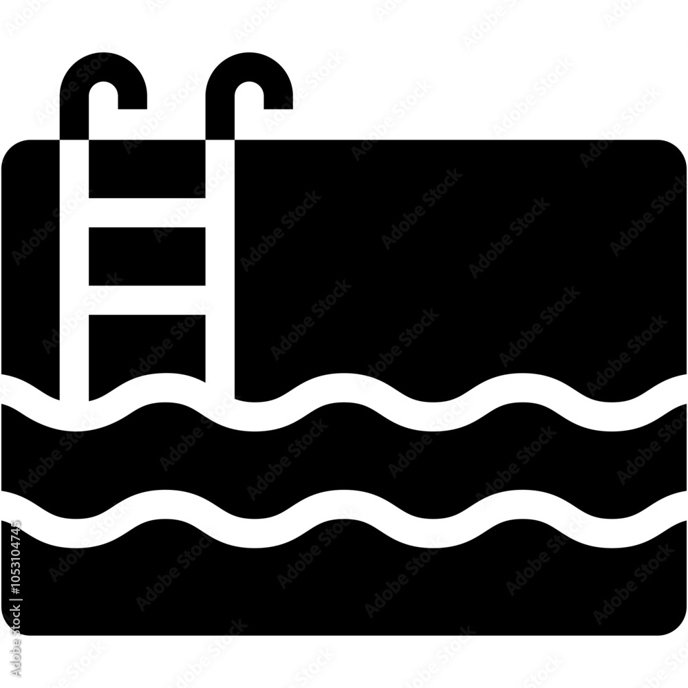 Vector Icon Swimming Pool, Pool, Swimming, Sports And Competition, Water, Ladder Vector Icon Swimming Pool, Pool, Swimming, Sports And Competition, Water, Ladder