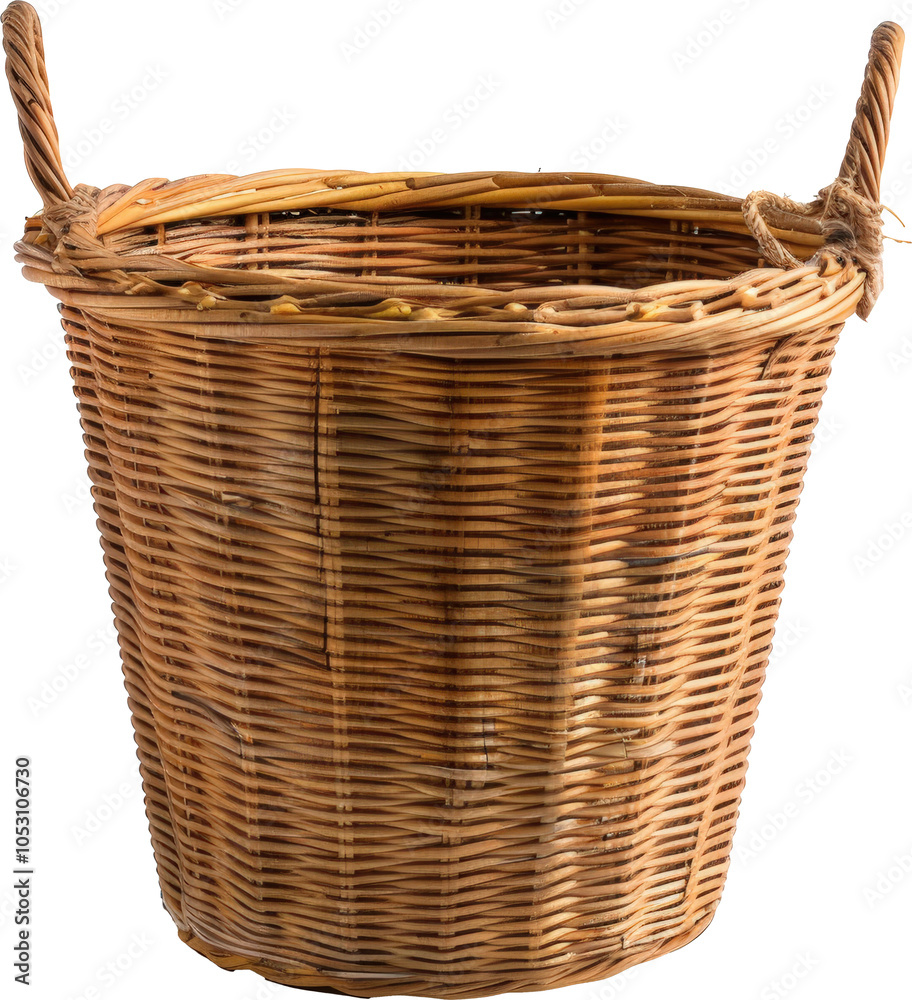 Empty wicker basket Empty wicker basket