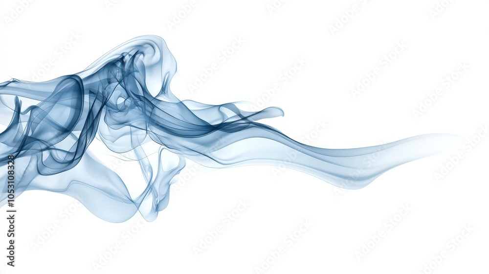 Fototapeta premium Abstract Blue Smoke Swirls