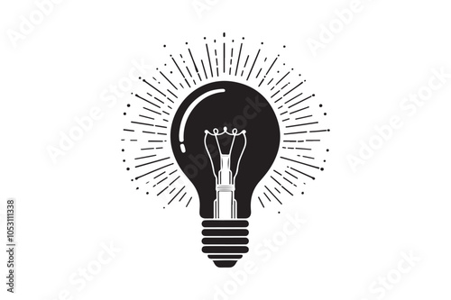 Light Bulb bundle silhouette vector illustration, Light Bulb bundle silhouette bundle 