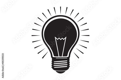 Light Bulb bundle silhouette vector illustration, Light Bulb bundle silhouette bundle 