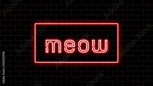 meow のネオン文字 photo