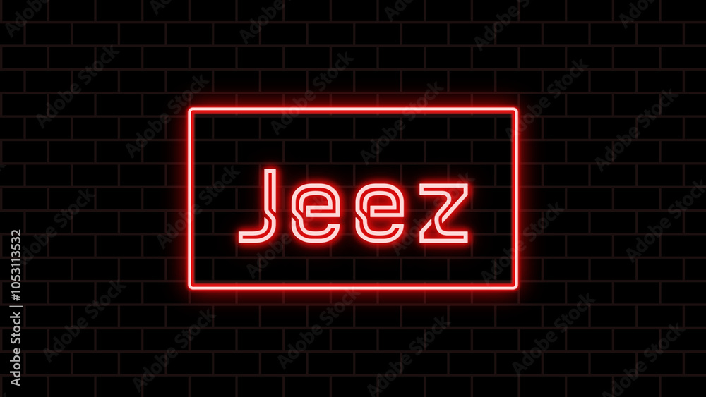 Jeez のネオン文字 Jeez のネオン文字