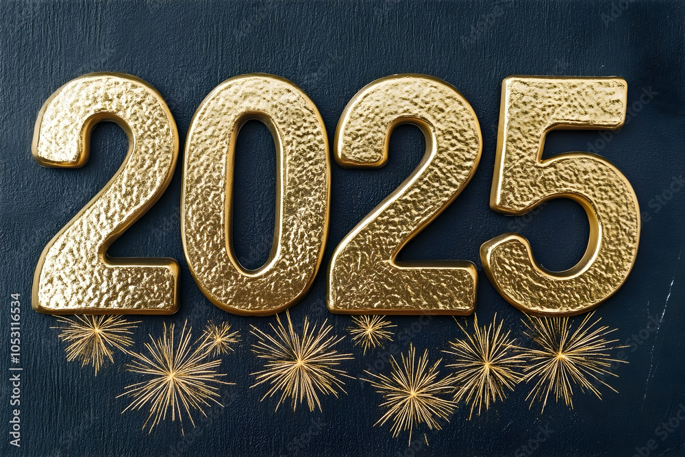 Happy new year 2025 celebration with an isolated background Happy new year 2025 celebration with an isolated background