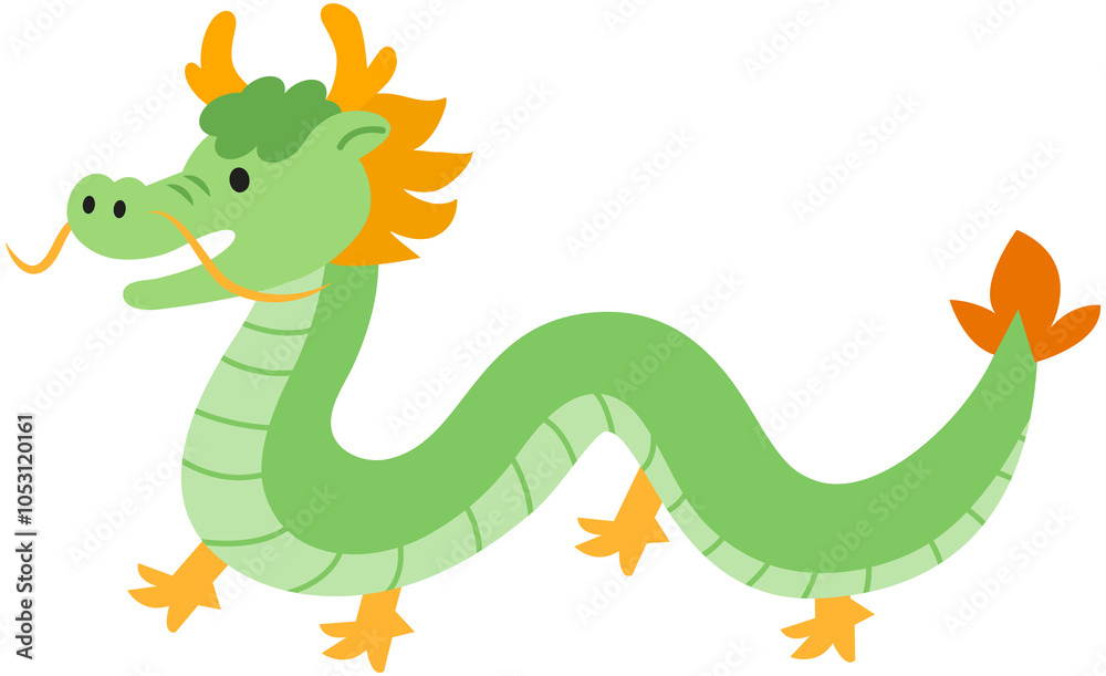 Fototapeta premium Chinese Dragon illustration 
