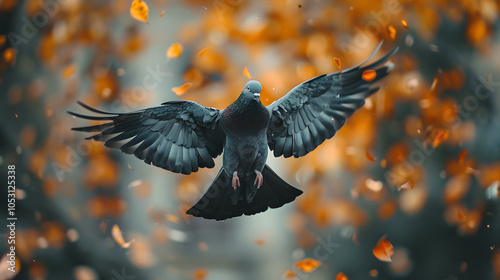 lifestyle photography of pigeon photo