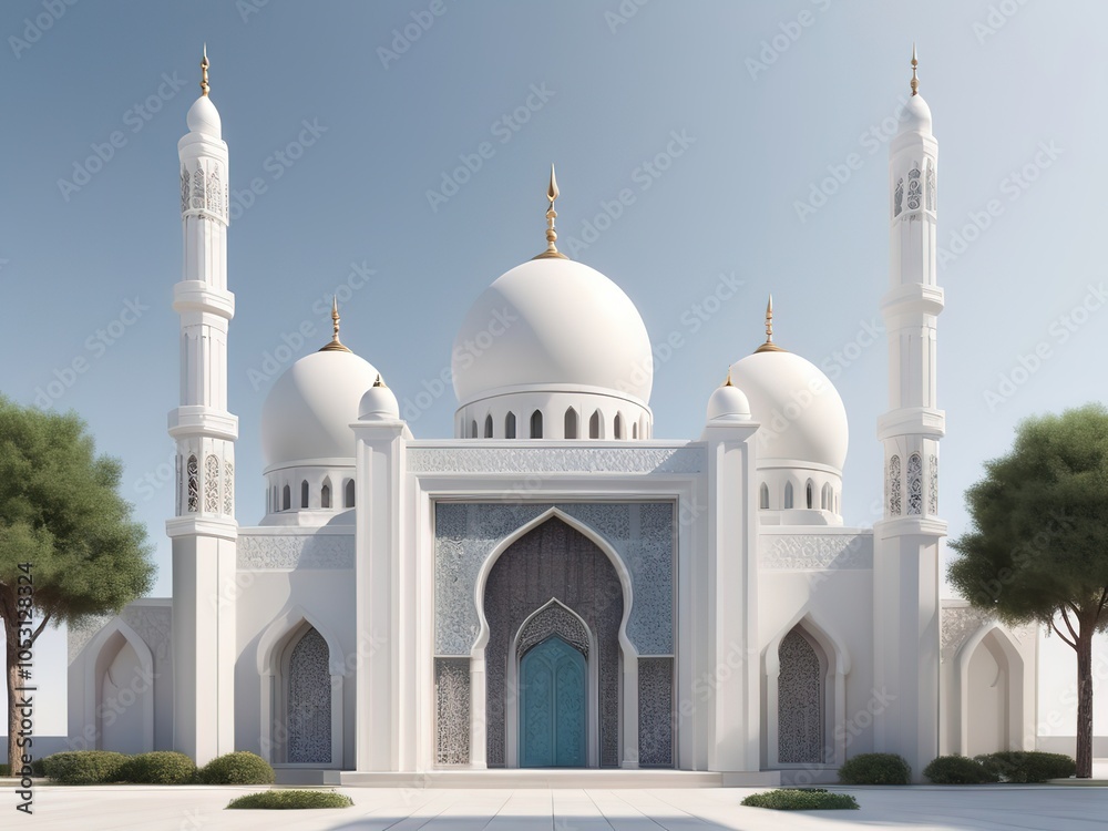 Fototapeta premium mosque 3d render