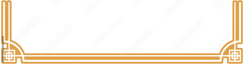 Obraz premium Chinese Corner Border