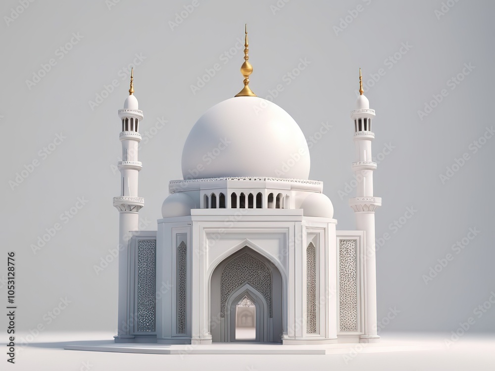 Fototapeta premium mosque 3d render 