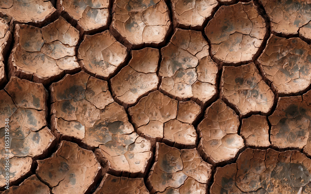 cracked dry mud texture with deep crevices and earthy tones cracked dry mud texture with deep crevices and earthy tones