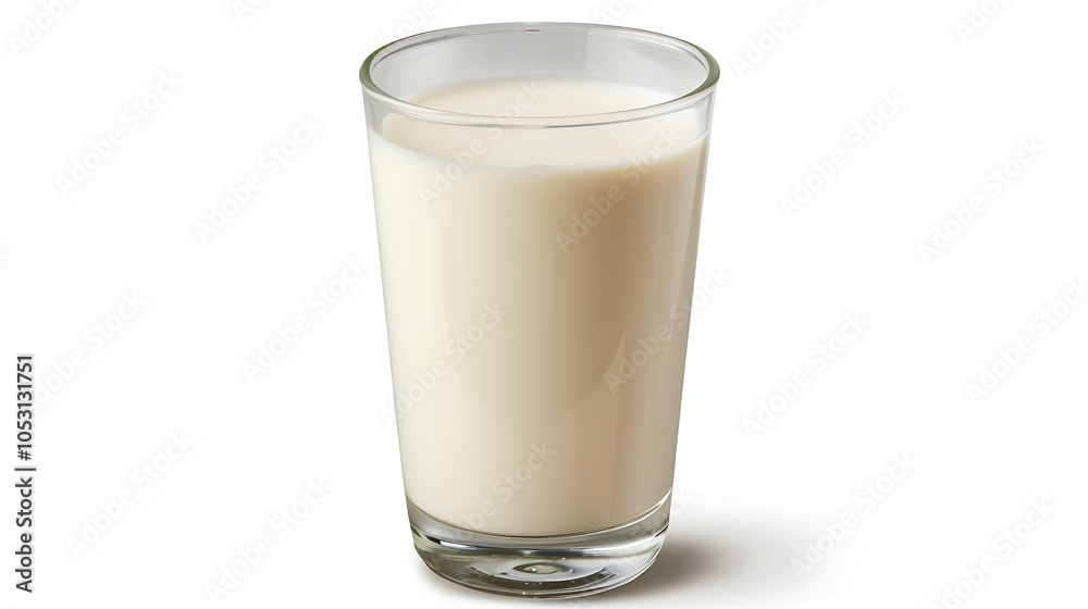Glass of milk isolated on white background. Glass of milk isolated on white background.