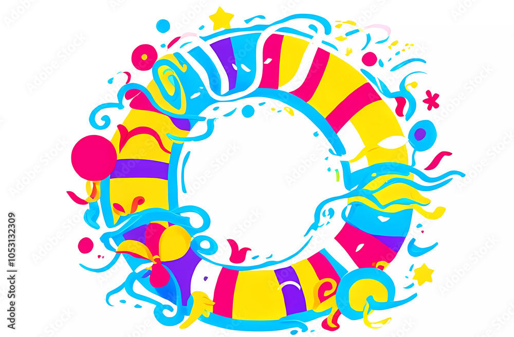 Fototapeta premium children's swimming circle
