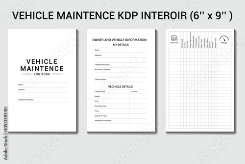 vehicle Maintenace planer kdp interior designs