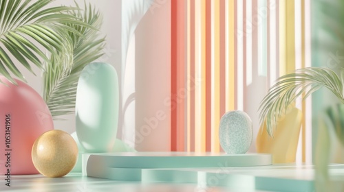 3D color design with abstract textures, soft layers, and vivid tones, perfect for a modern aesthetic