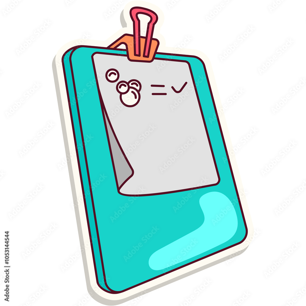 Fototapeta premium Checklist Sticker