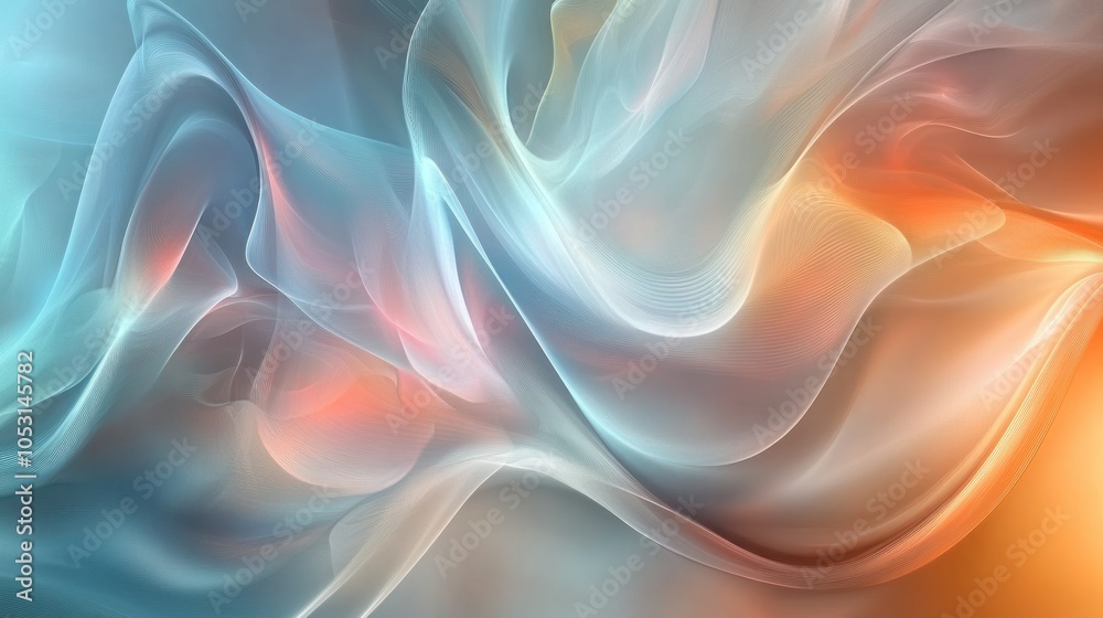 Obraz premium Artistic 3D design background with soft gradients, abstract shapes, and a high-resolution finish