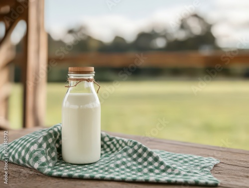 Pasteurized milk: smooth, creamy, and fresh from the farm to your glass. photo