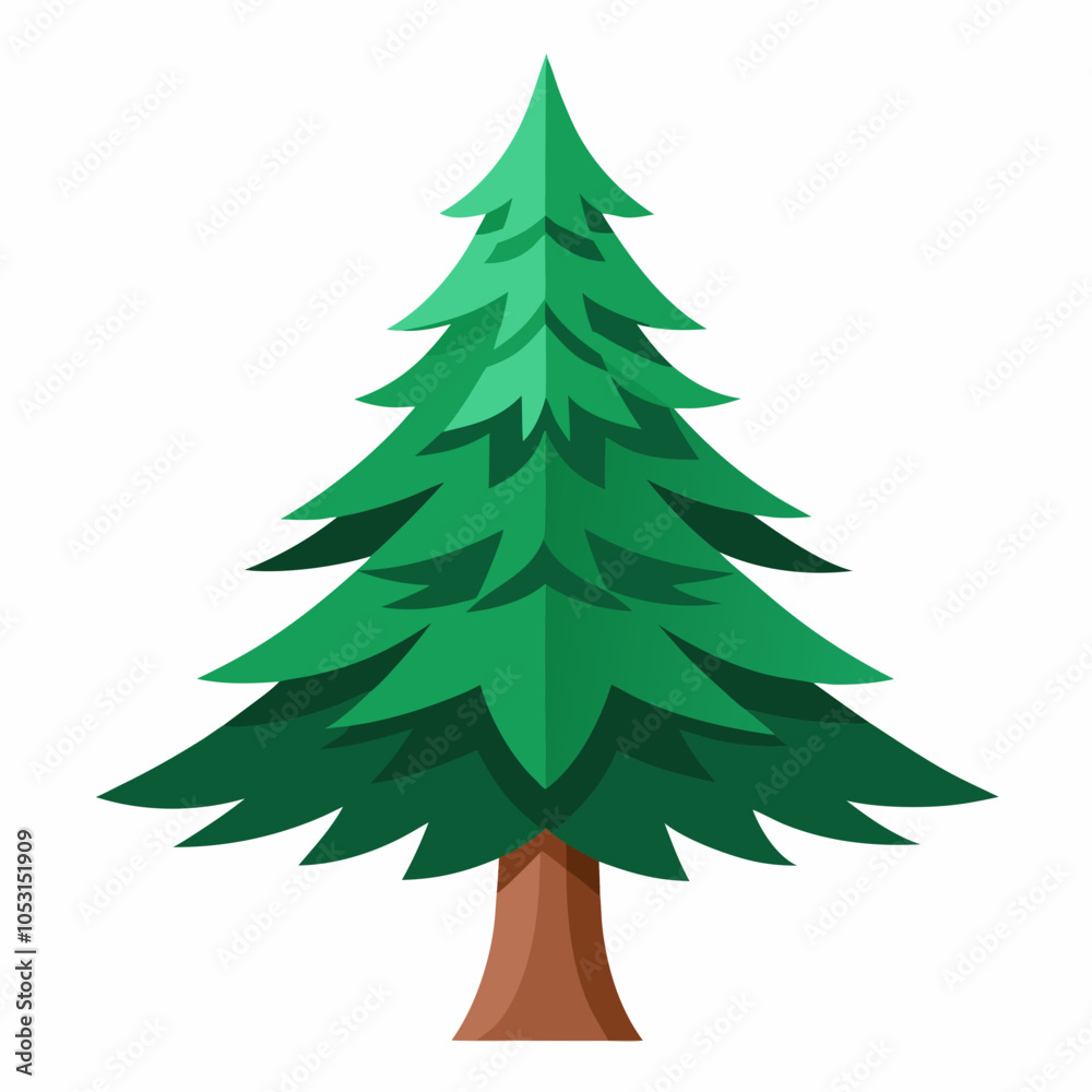 Fototapeta premium christmas tree illustration