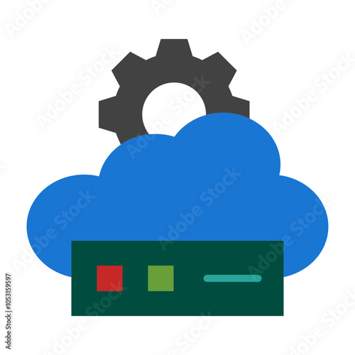 Container Flat Icon Design