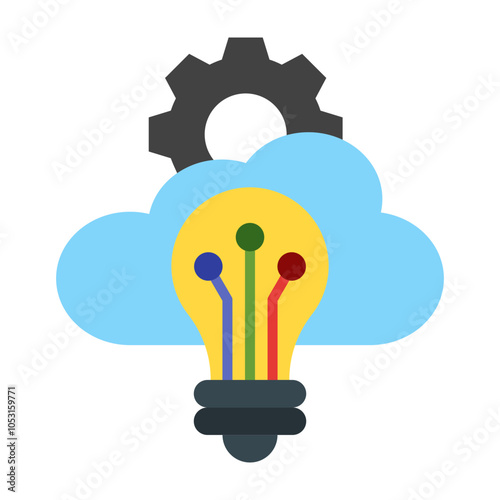 PaaS Flat Icon Design