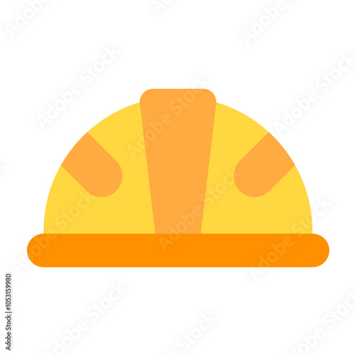Helmet Flat Icon Design