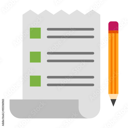 Cut List Flat Icon Design Free Download Cut List Flat Icon Design - GFXLoad