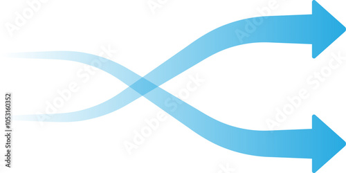 Airflow Arrow Wind and Motion Symbol