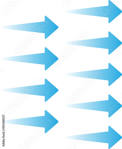 Airflow Arrow Wind and Motion Symbol