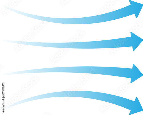Airflow Arrow Wind and Motion Symbol