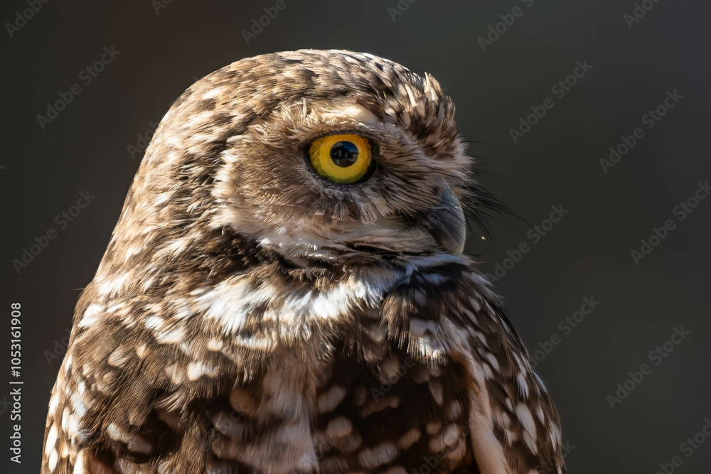 A Burrowing Owl in Tucson, Arizona A Burrowing Owl in Tucson, Arizona