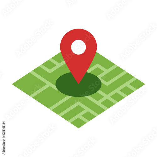 Geofencing Flat Icon Design