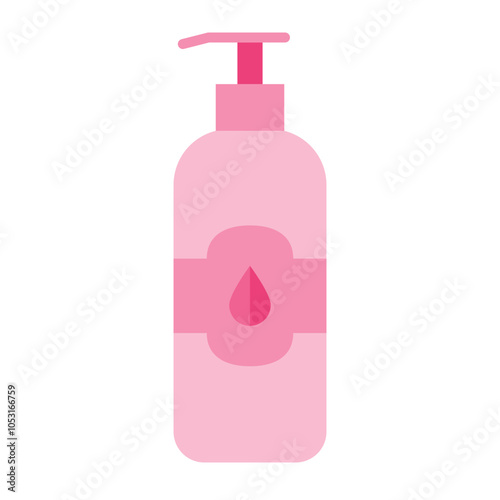 Body Lotion Flat Icon Design