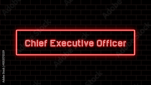 Chief Executive Officer のネオン文字