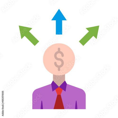 Diversification Flat Icon Design